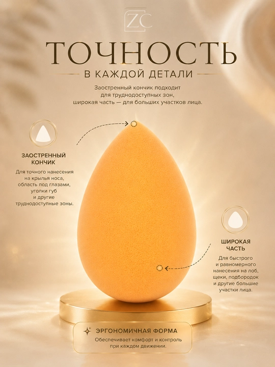 Спонж косметический для нанесения макияжа, все формы