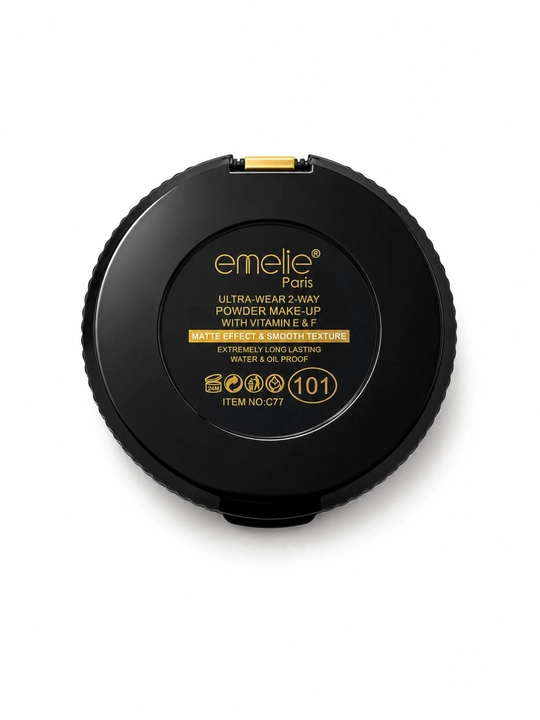 Пудра для лица Emelie BB/HD компактная Matte Powder, SPF, матовая, стойкая