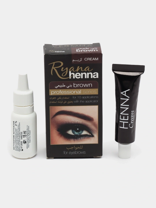 Qosh uchun tabiy krem-kraska Ryana eyebrow henna, tabiiy xina - 