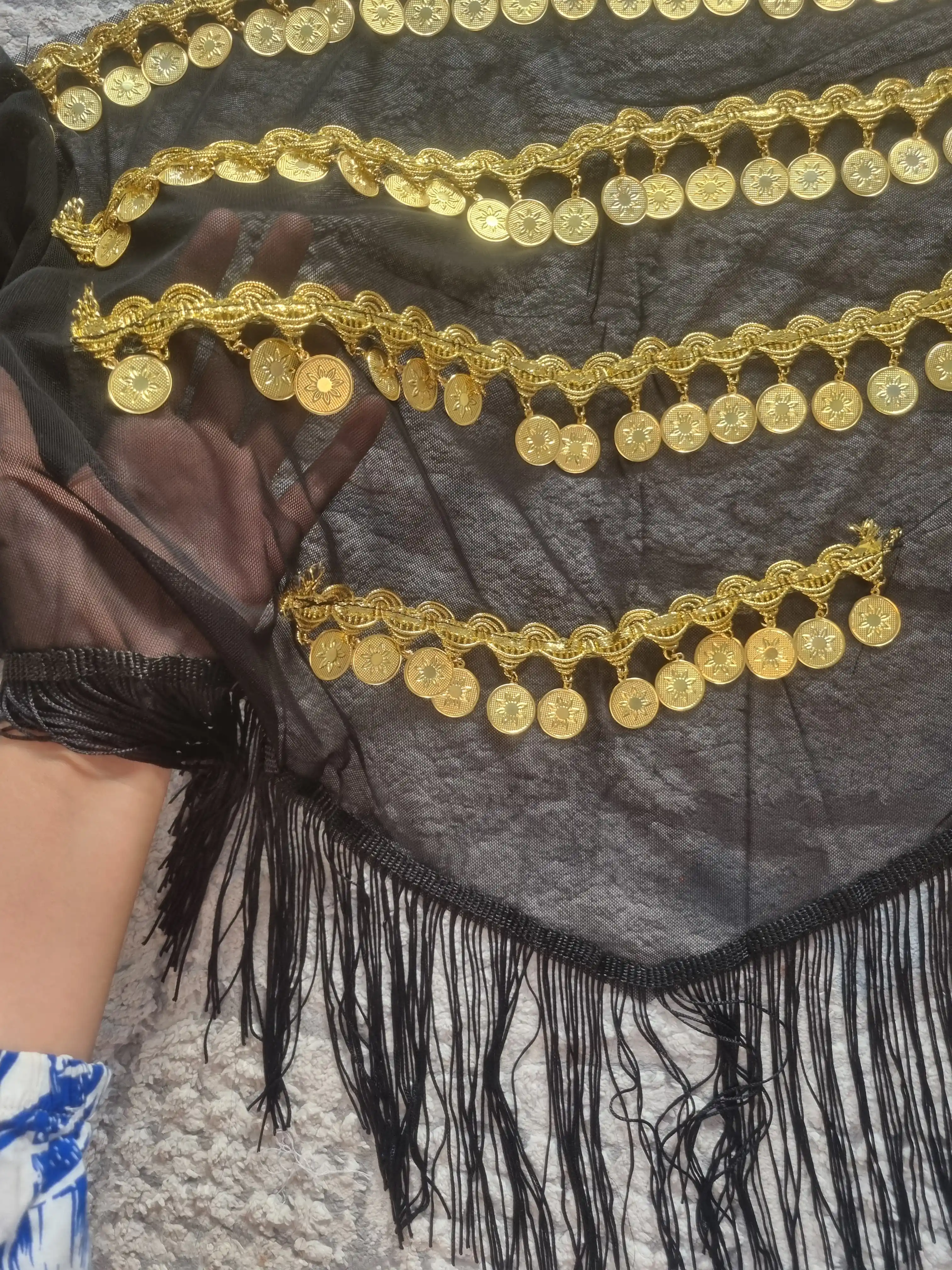 Tangali sharqona raqs belbog‘i Luxury