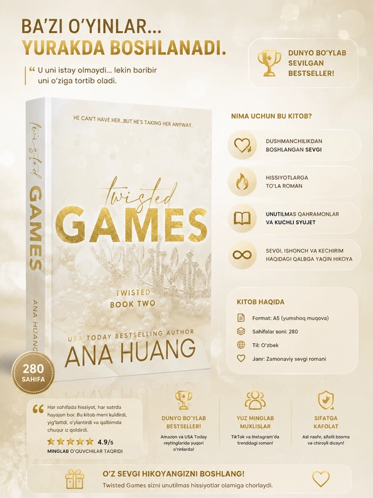 Книга The Twisted Series Love, Games, Hate, Lies, Ana Huang, английский язык - 