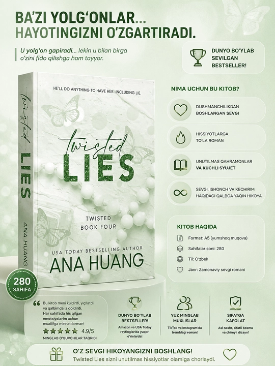 Книга The Twisted Series Love, Games, Hate, Lies, Ana Huang, английский язык - 