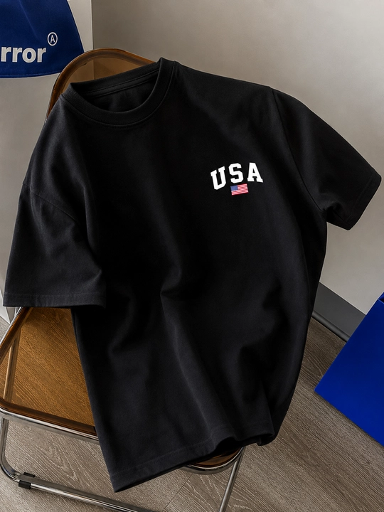 Erkaklar va ayollar uchun unisex oversize futbolka - 
