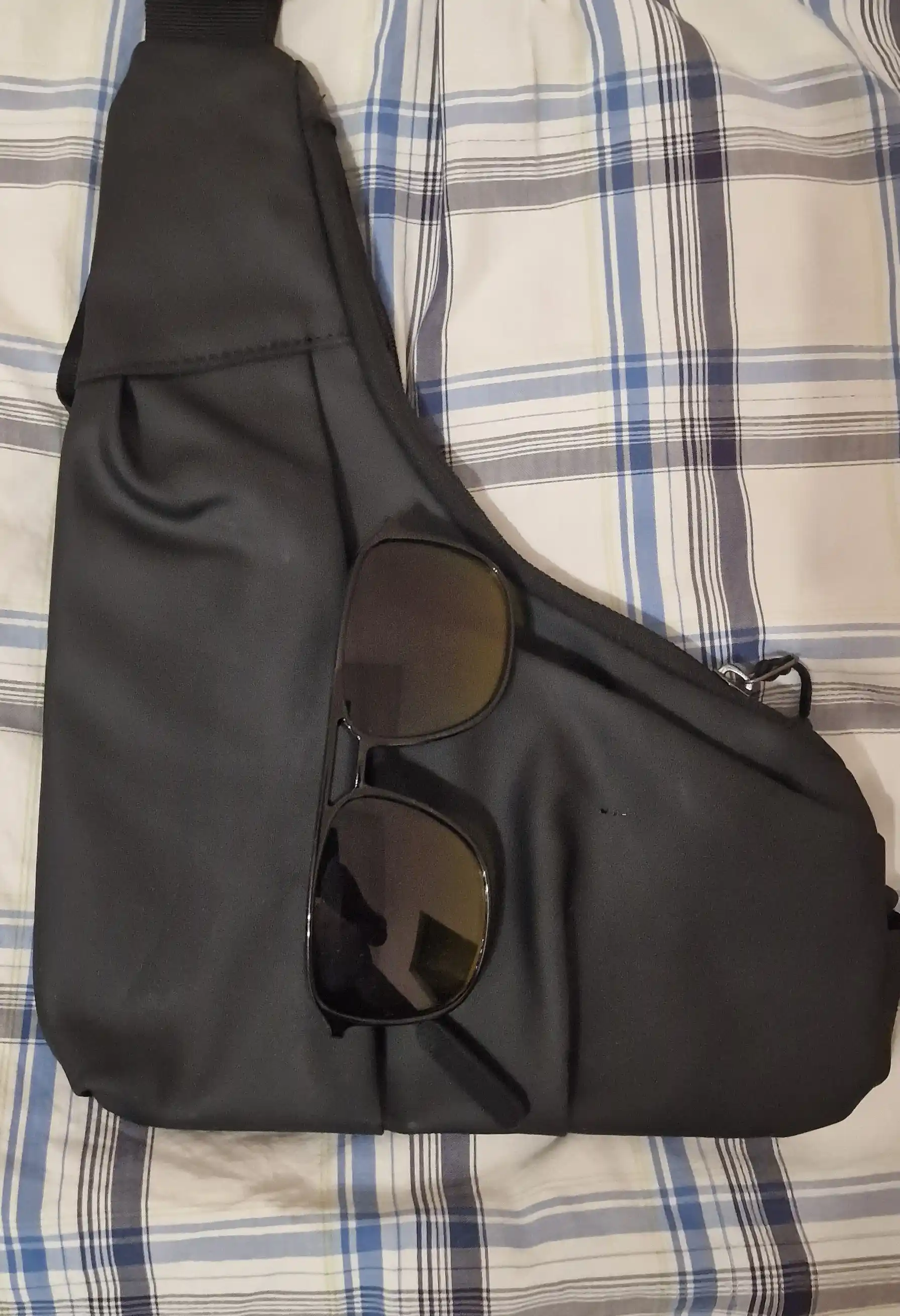 Мужская сумка через плечо sling bag водоотталкивающая повседневная