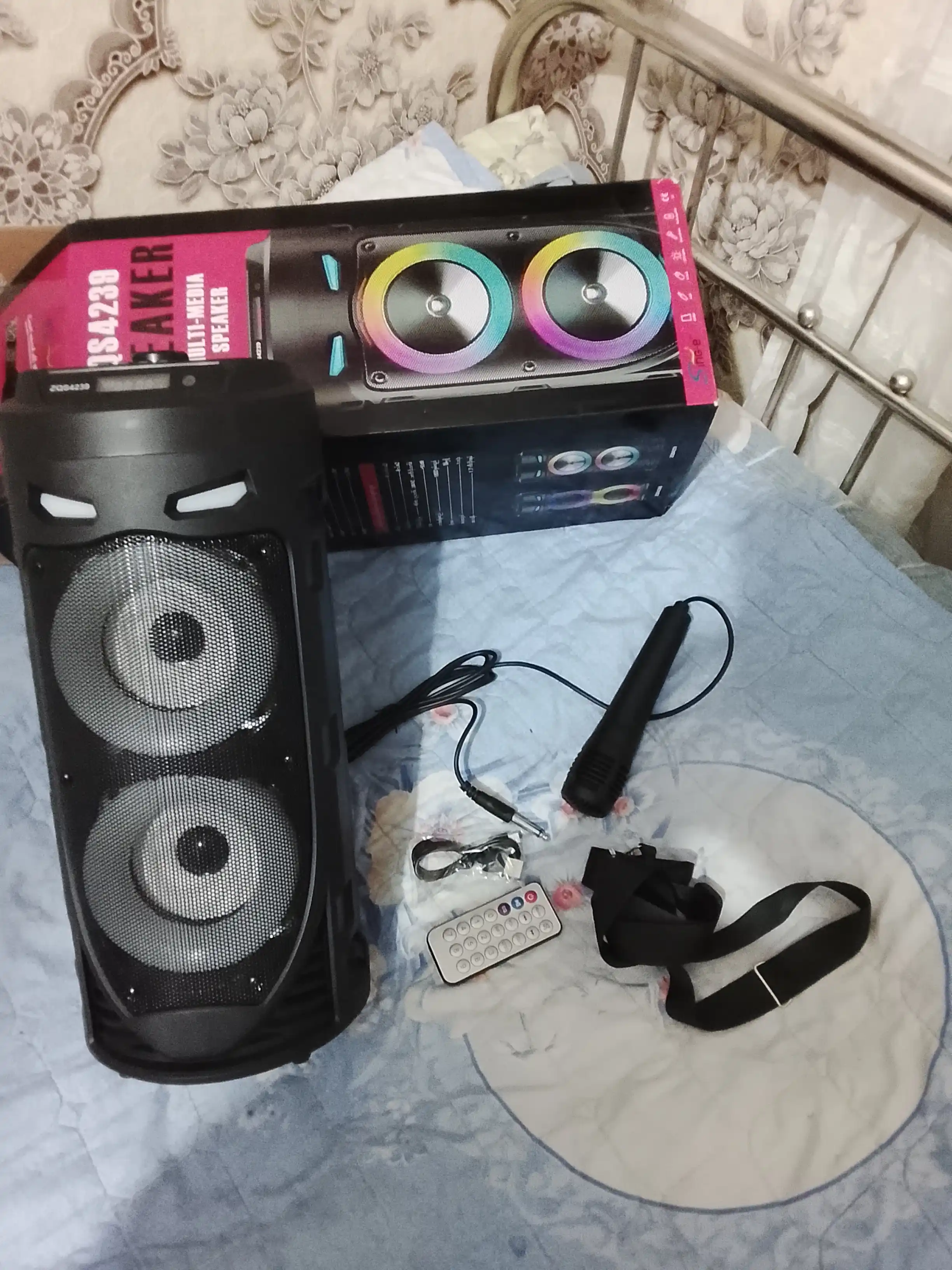 Kalonka karaoke, Bluetooth simsiz portativ dinamik, mikrofonli musiqa kalonkasi