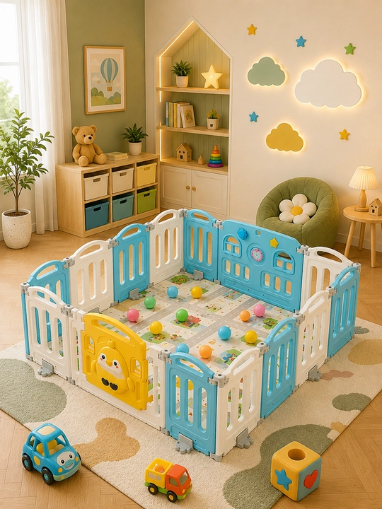 Детский игровой манеж DETSKIY PLOSHADKA 184x155 см - 