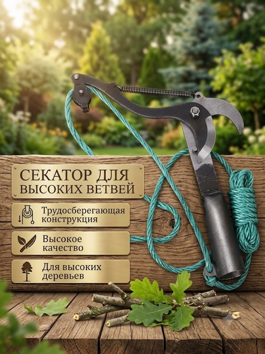 Секатор Сучкорез штанговый, Веткорез садовый Кусторез высоторез