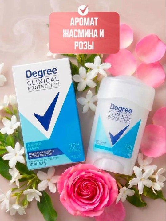 DEGREE advanced / clinical дезодорант антиперспирант защита от пота 72 часа