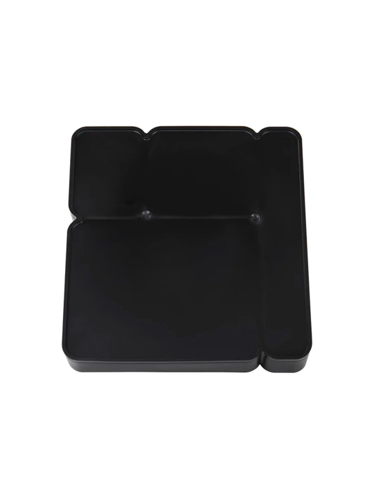 BRAUBERG OFFICE STYLE organayzer tagligi, 4 bo‘limli, 115x122x111 mm, qora, 238097