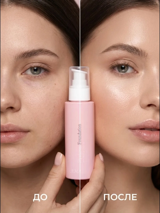 Tonal krem AMA Hyaluron Foundation – gialuron kislotali namlantiruvchi SPF20