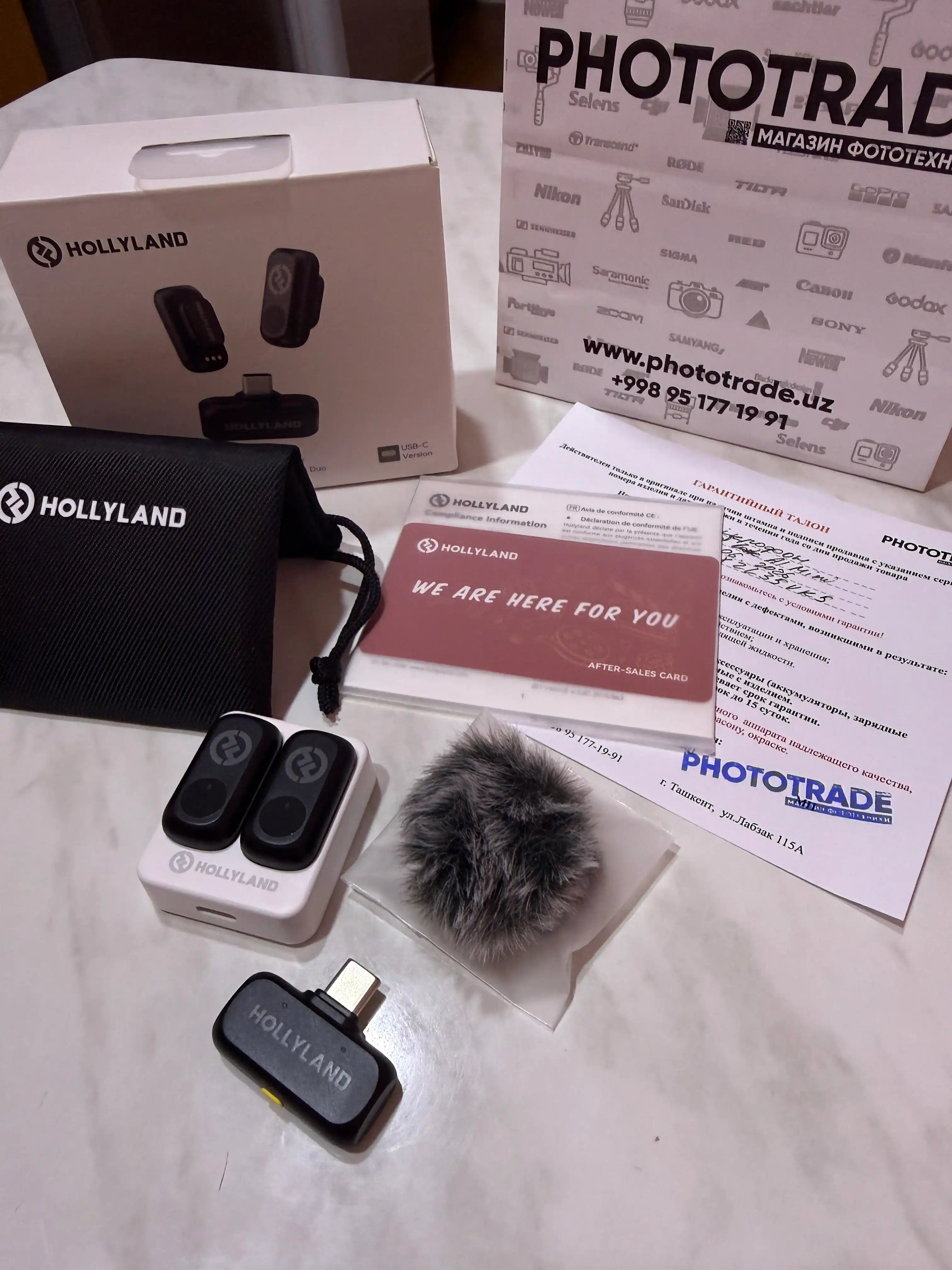 Hollyland LARK A1 Mini Duo USB-C — беспроводной микрофон для смартфонов