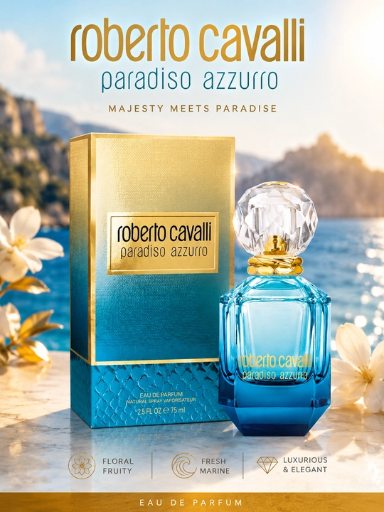 Roberto Cavalli Paradiso Azzurro Eau de Parfum 75 ml ayollar uchun atir suvi