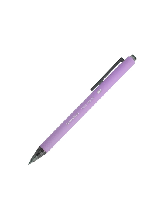 BRAUBERG "VIVID PASTEL" avtomatik sharikli ruchkasi, soft-touch korpusli, KO‘K, 144404
