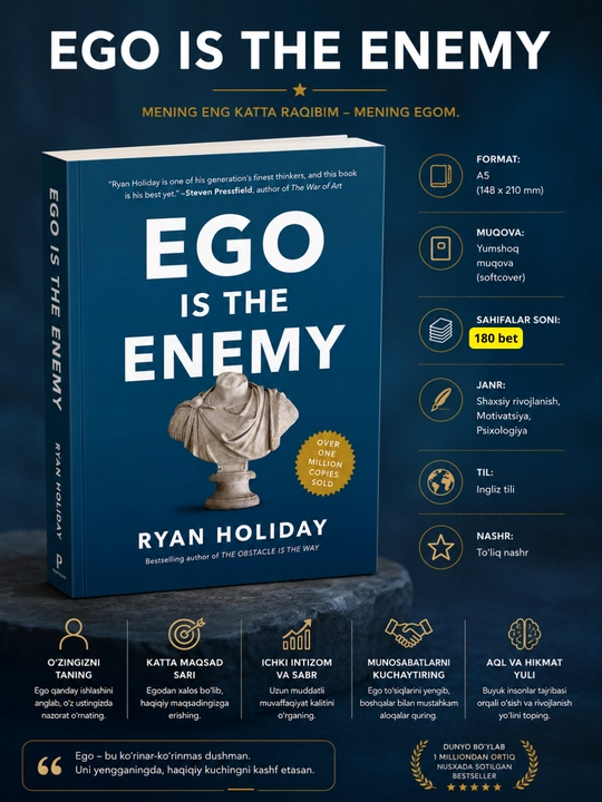 Ego is the Enemy, Ryan Holiday английский язык - 