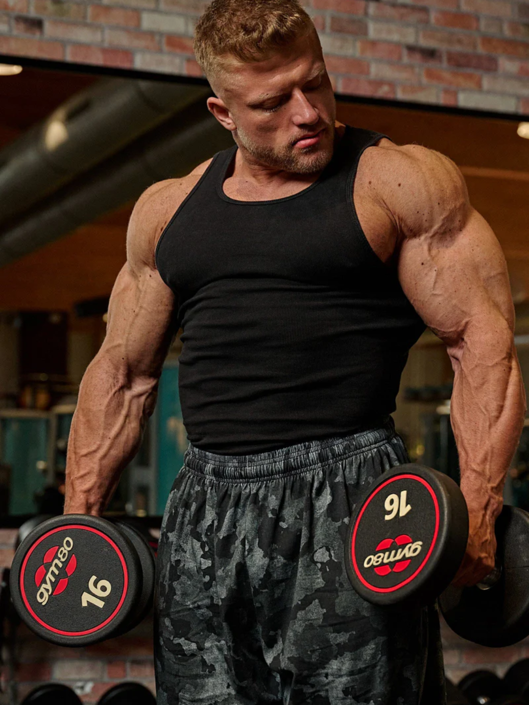 Erkaklar uchun mayka Gymshark, kompression, sport, elastik, tez quriydigan, fitnes uchun