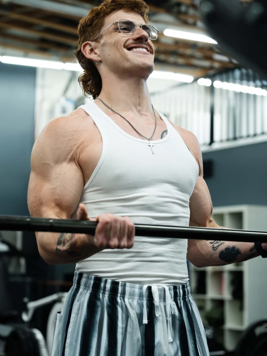 Erkaklar uchun mayka Gymshark, kompression, sport, elastik, tez quriydigan, fitnes uchun