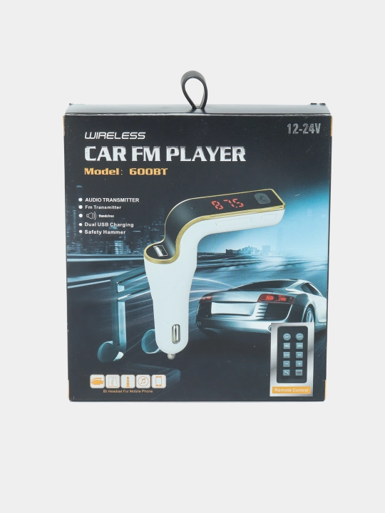 Bluetooth FM трансмиттер для автомобиля, USB зарядка, MP3 плеер с пультом