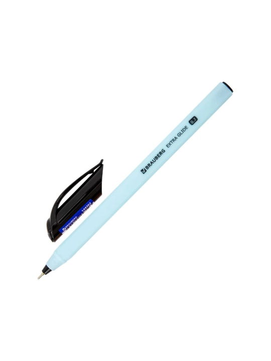 BRAUBERG moyli sharikli ruchka, KO‘K, korpus assortimenti, tugun 0,7 mm, chiziq 0,5 mm, 2 dona