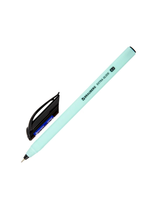 BRAUBERG moyli sharikli ruchka, KO‘K, korpus assortimenti, tugun 0,7 mm, chiziq 0,5 mm, 2 dona