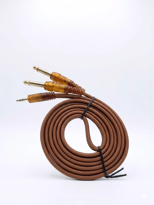 AUX 3,5 mm audio kabeli → 2×6,35 mm Jack Uzunligi: 1,5 m, 3 m, 5 m - 