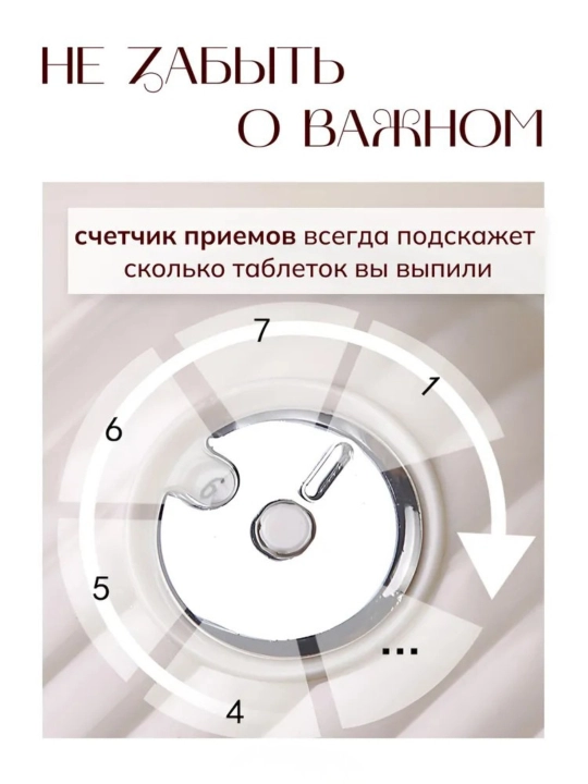 Таблетница органайзер для лекарств, 2 размера, бежевый и черный