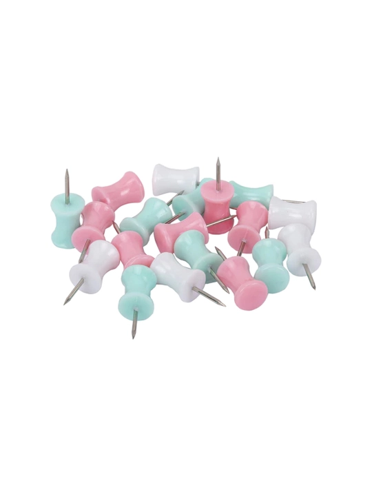 BRAUBERG PASTEL kuchli mix tugmalari, pastel ranglar, 30 dona, 12 mm, 272756