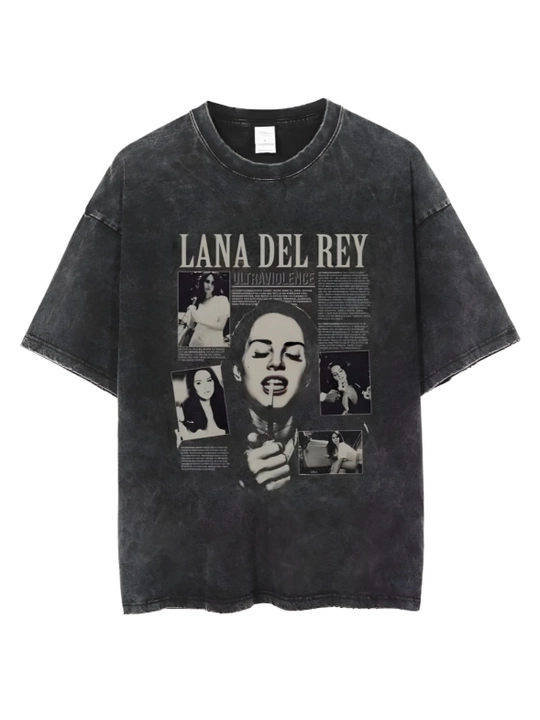 Оверсайз футболка Lana Del Rey в винтажном стиле (Ultraviolence) - 