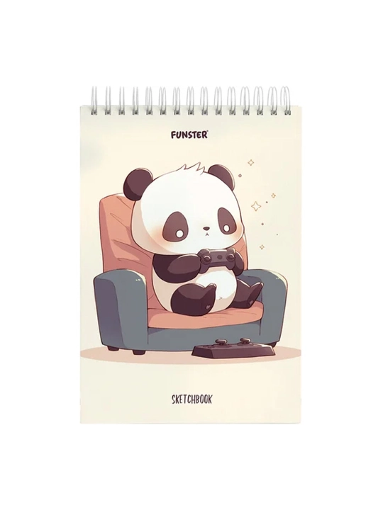 FUNSTER sketchbook, oq qog‘oz 100g/m2 140x201mm 60l, 4 dona, taroq, taglik, 116903