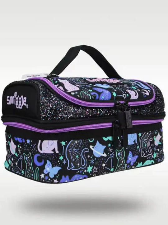 Smiggle maktab lunchbox sumkasi, 2 bo‘limli, sayr va sayohatlar uchun, 6-14 yoshgacha