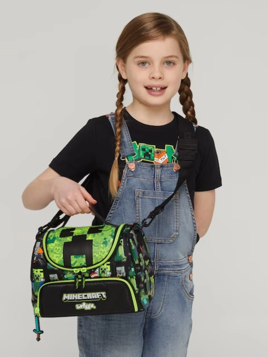 Smiggle maktab lunchbox sumkasi, 2 bo‘limli, sayr va sayohatlar uchun, 6-14 yoshgacha
