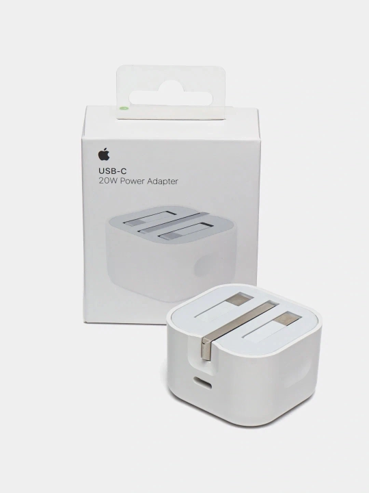Тройной блок питания USB-C 20W для iPhone, складная вилка, быстрая зарядка