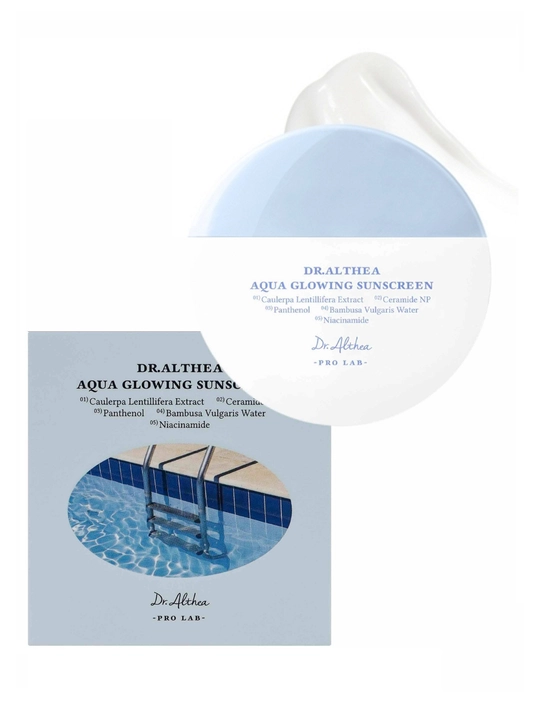 DR.ALTHEA Aqua Glowing SunScreen quyoshdan himoyalovchi kremi SPF50,PA++++, 45 ml