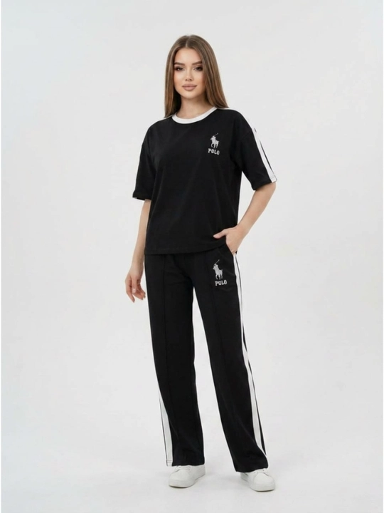 Ayollar sport kostyumi,ikki qismli-oversize futbolka va triko,ayollar uchun sportivka - 