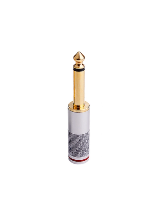 6.35 mm audio jack shtekerlar, mono TS va stereo TRS variantlar, payka uchun, 1/2/4 dona - 