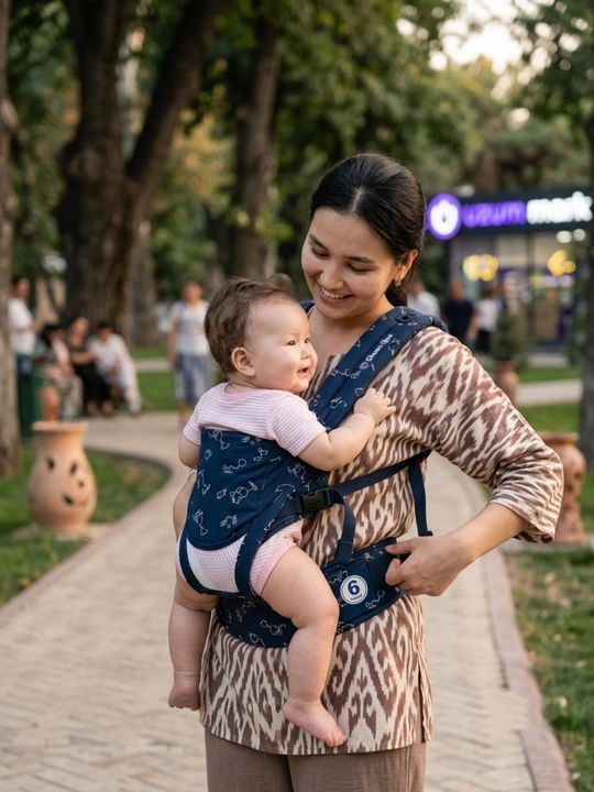 Эргорюкзак-кенгуру для переноски ребенка, слинг-рюкзак, удобная сумка-переноска для мам