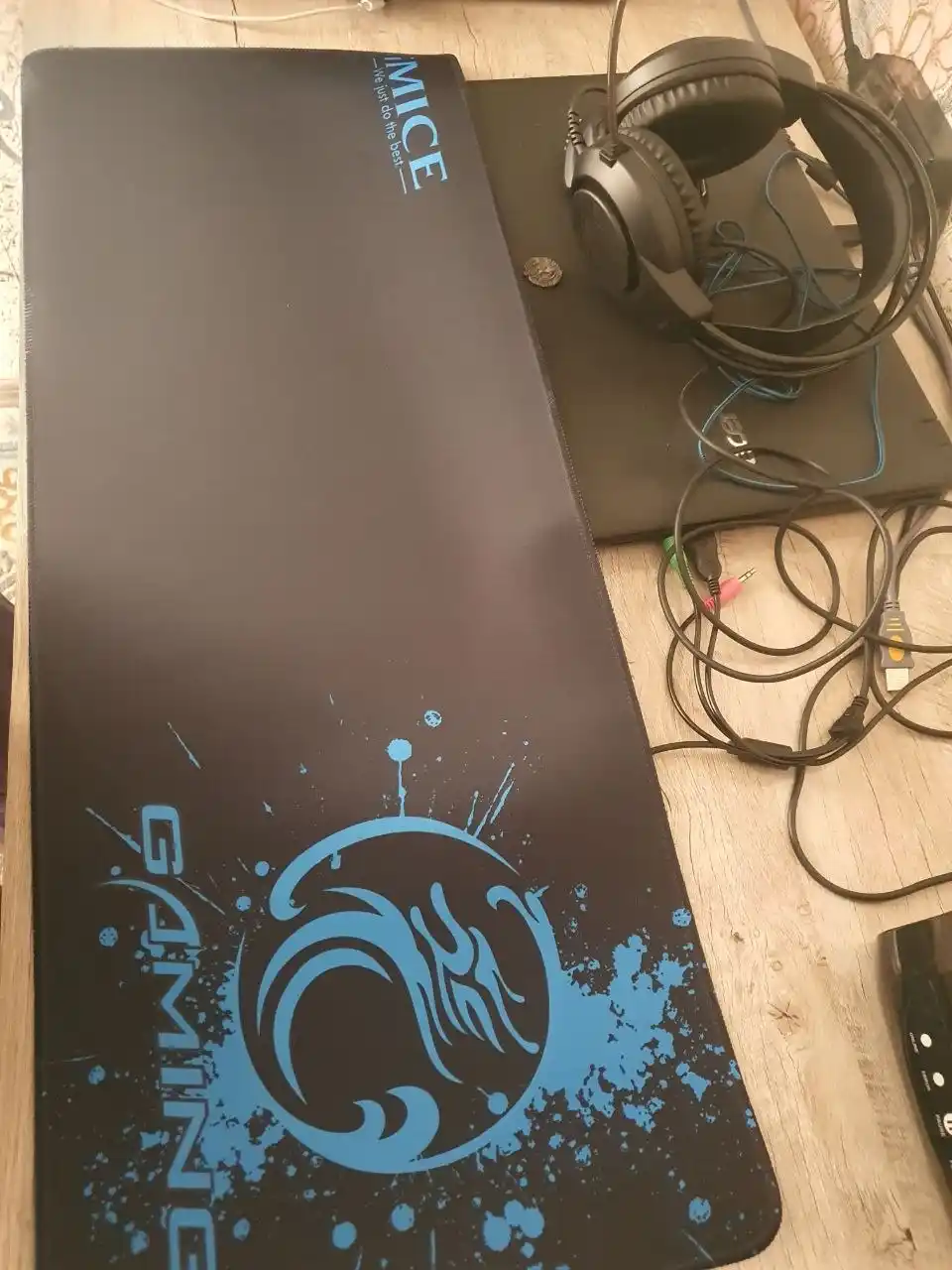 Игровой компьютерный коврик для мыши и клавиатуры, iMICE XXL 80x30 см с RGB-подсветкой