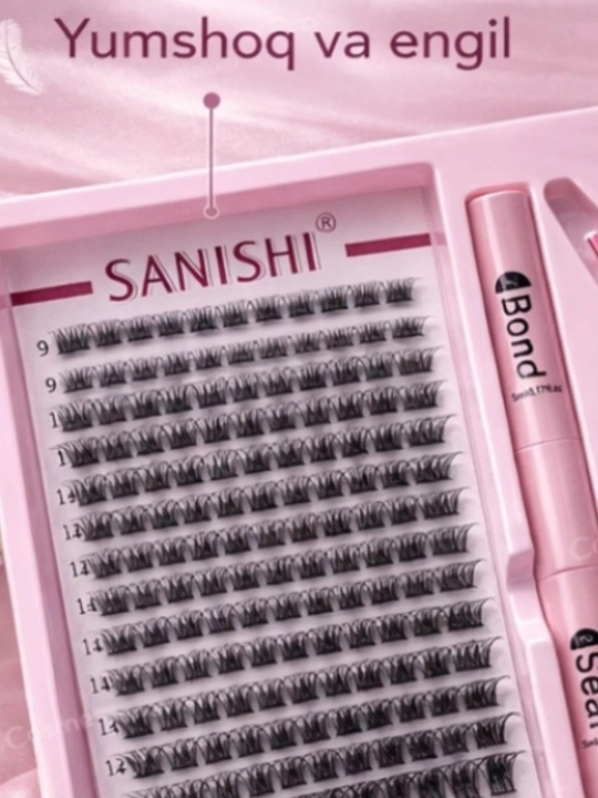 Искусственные ресницы, SANISHI, качественные ресницы