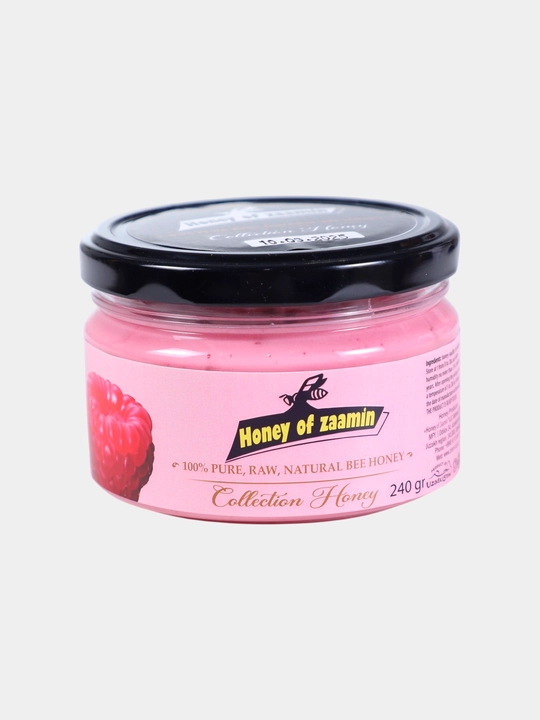 Malina mevasi qushilgan kremliy asal - 240 gr - 