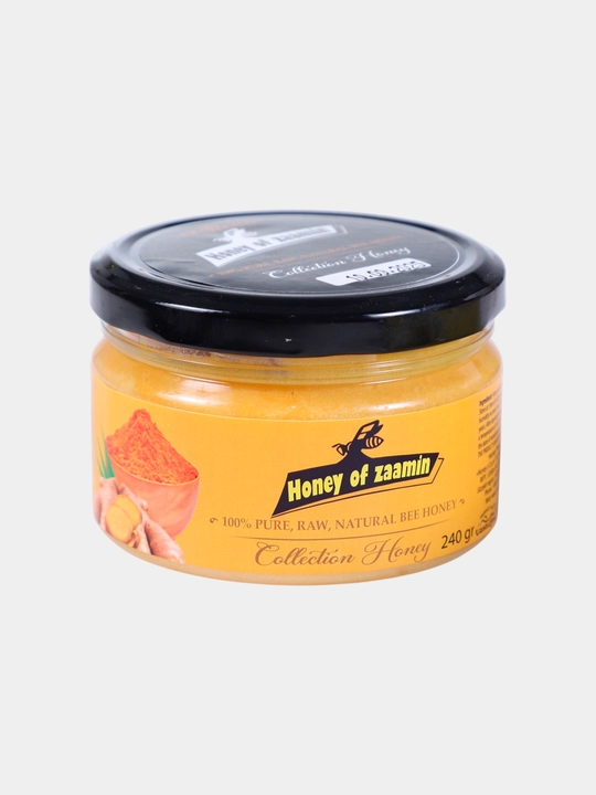 Kurkuma va Imber qushilgan Kremliy asal - 240 gr - 