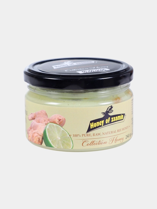 Zanjabil va laym qo‘shilgan asal - 240 gr - 
