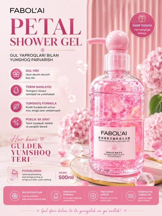 FABOLAI Sweet Dorothy namlantiruvchi dush geli, 500 ml - 