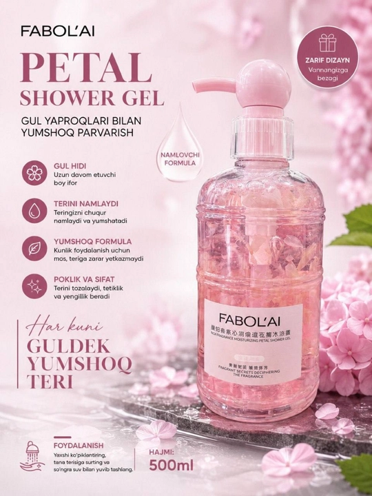 FABOLAI Sweet Dorothy namlantiruvchi dush geli, 500 ml