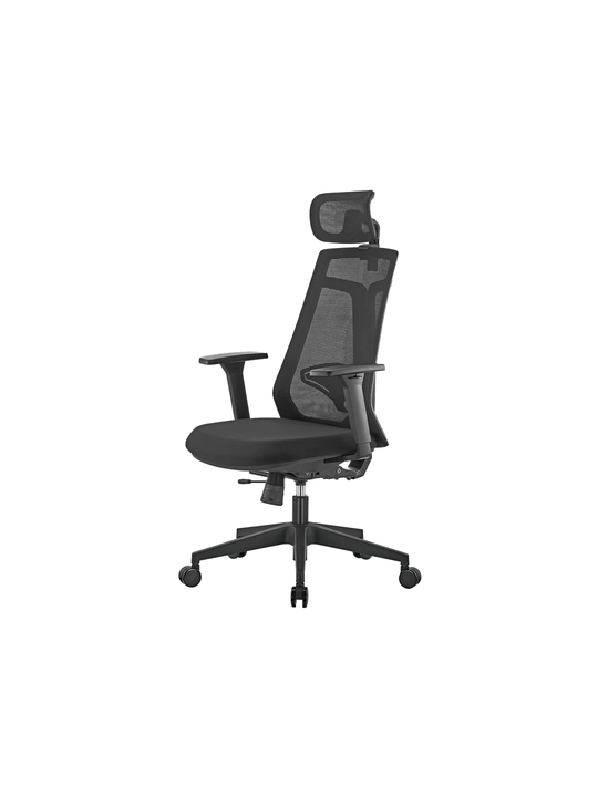 O‘yin kreslosi Brateck CH05-40 Black, ergonomik, nafas oluvchi to‘rli kompyuter stuli - 