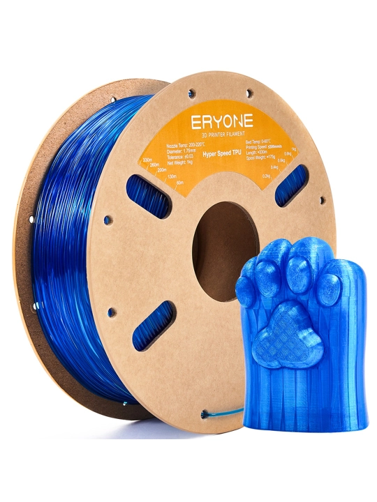 ERYONE filament, TPU 95A plastik ip, 1,75 mm, 3D-printer uchun, 0.5 kg - 
