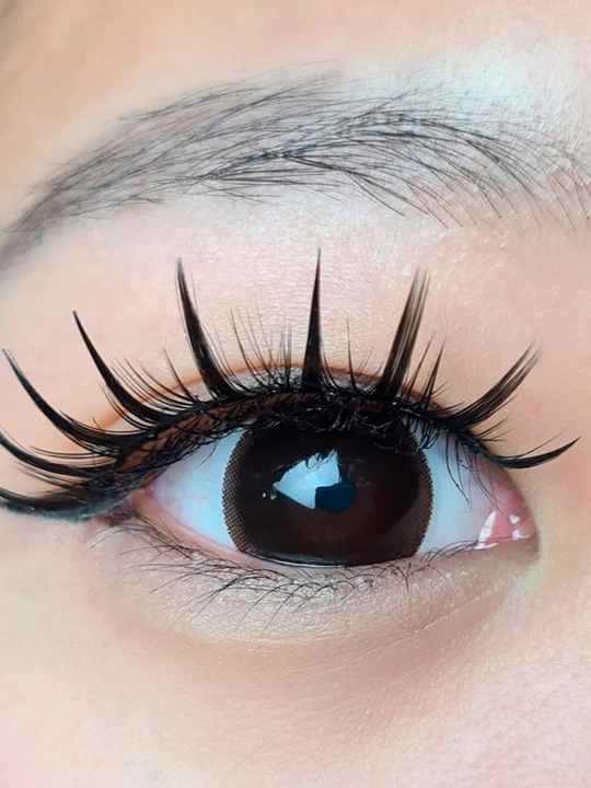 SMOKY CHOCO Rangli kontakt linzalar, shokolad rangli, BC 8.6, DIA 14.0, 12 oylik
