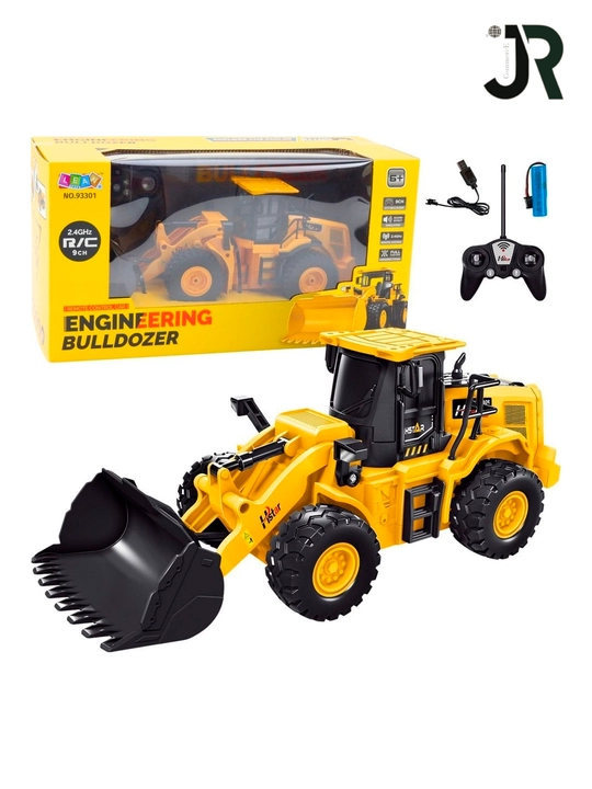 Бульдозер на радиоуправлении Lean Toys Engineering строительная техника  - 