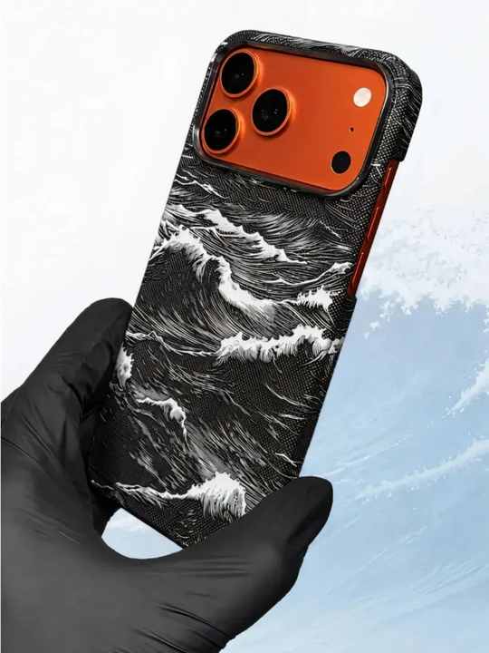 IPhone modellari uchun premium karbon g‘ilof, 13, 14, 15, 16, 17 Pro, Pro Max