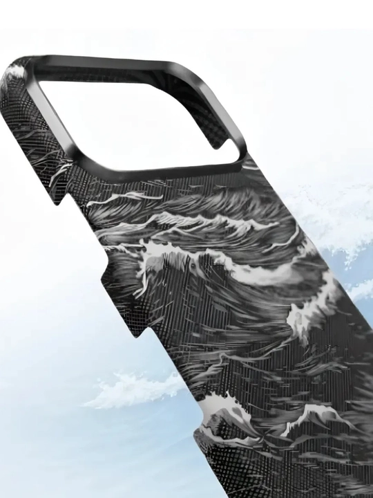 IPhone modellari uchun premium karbon g‘ilof, 13, 14, 15, 16, 17 Pro, Pro Max