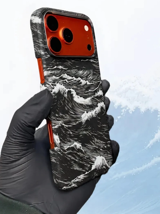 IPhone modellari uchun premium karbon g‘ilof, 13, 14, 15, 16, 17 Pro, Pro Max