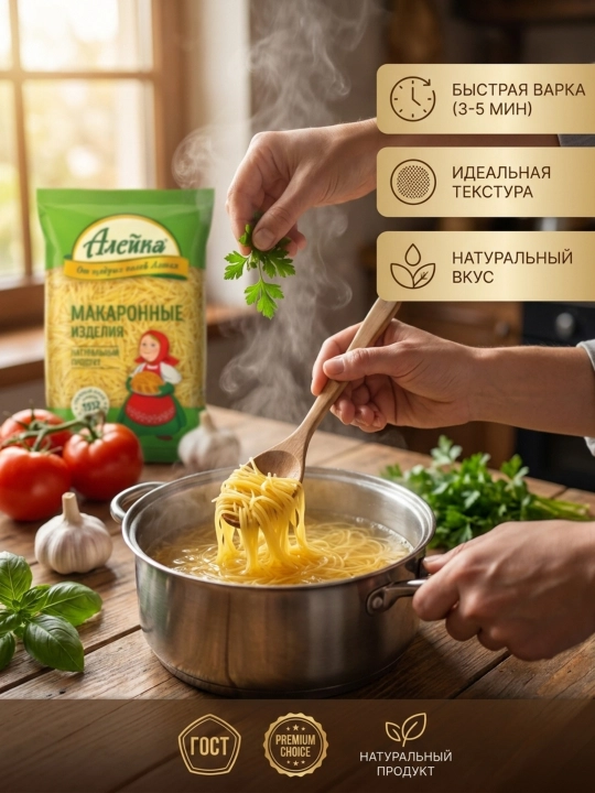 Makaron mahsulotlari "Aleyka", oliy nav, Vermishel, 400 gr